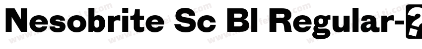 Nesobrite Sc Bl Regular字体转换